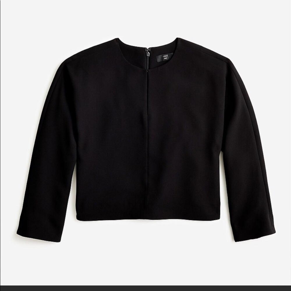 J.Crew Cropped Long Sleeve 365 Top